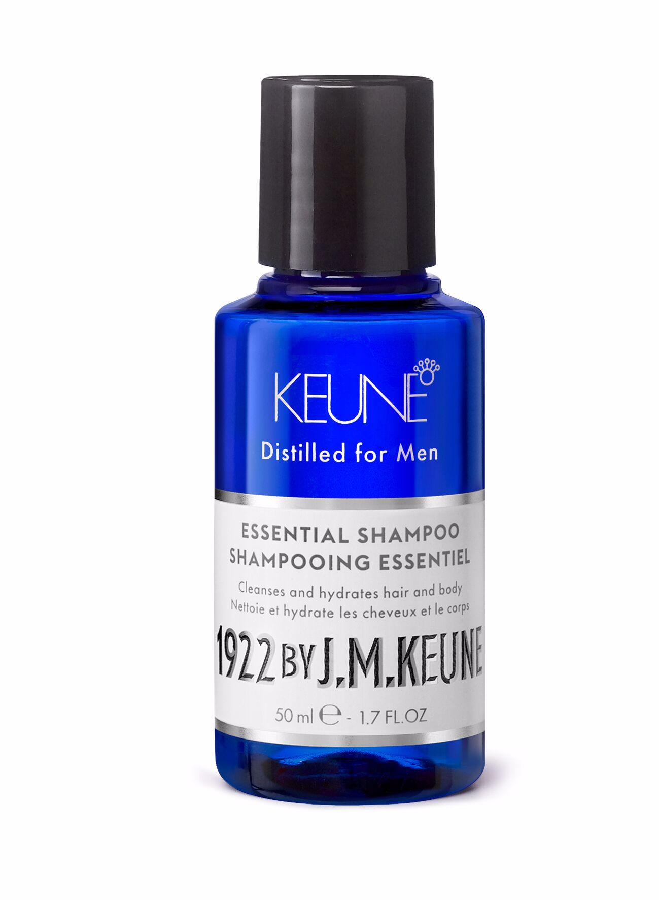 Das Essential Shampoo für Männer reinigt Haar, Bart und Körper gründlich. Kreatin und Bambusextrakt stärken und verleihen Volumen. Jetzt auf keune.ch erhältlich.