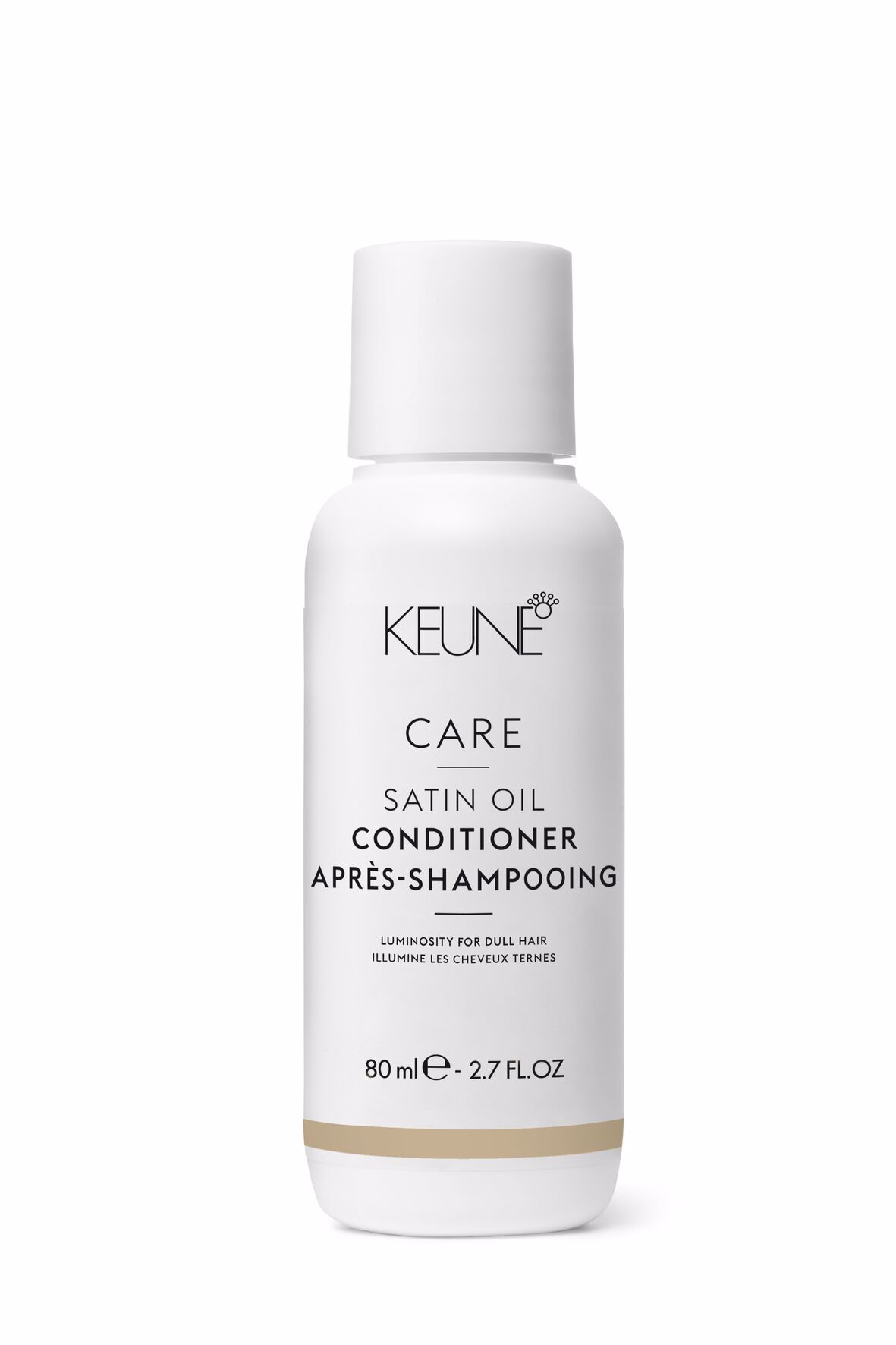 Le produit capillaire idéal pour les cheveux ternes et secs est le Satin Oil Conditioner. Grâce à sa formule innovante et légère, il laisse vos cheveux frais, sains et brillants. Sur keune.ch.