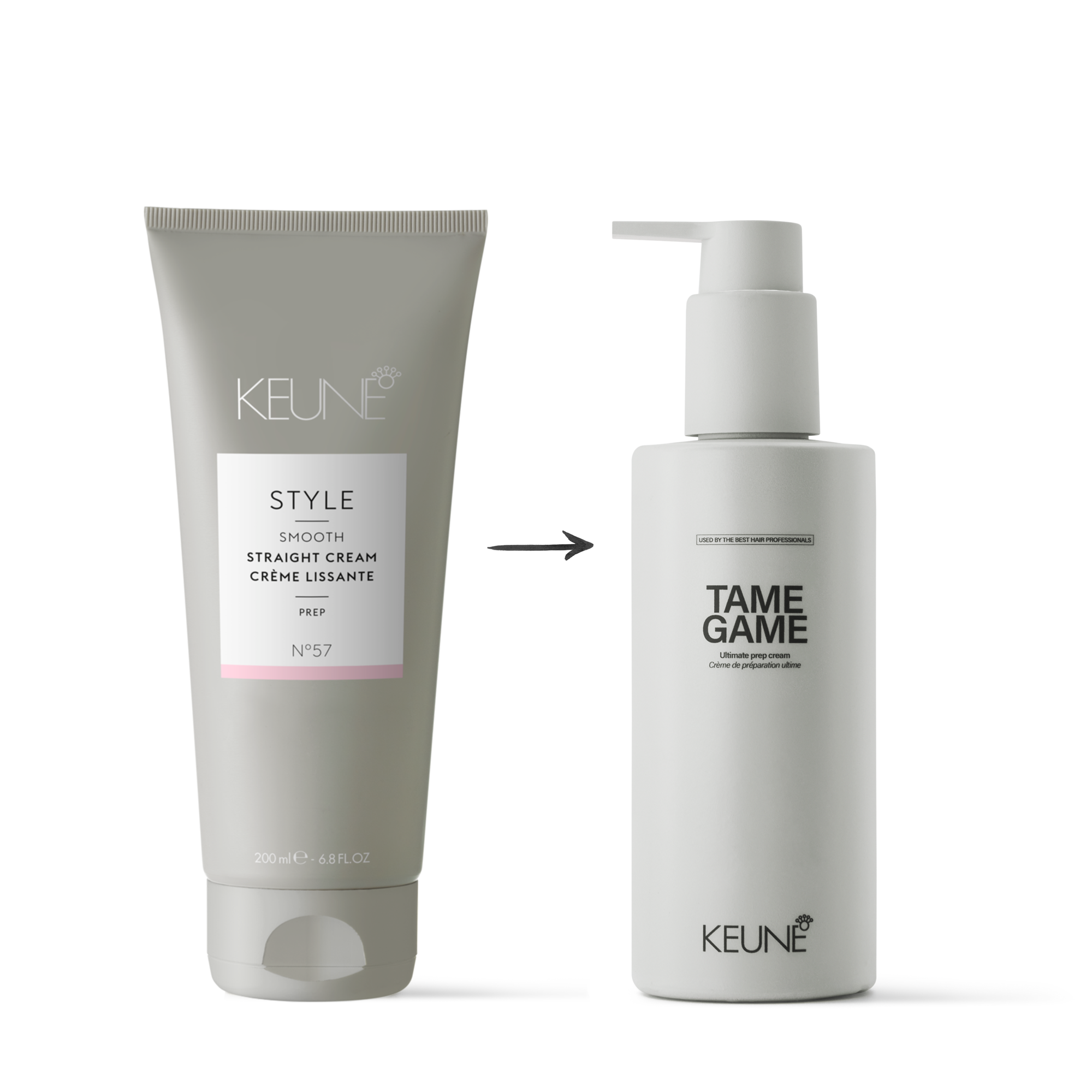 Keune Tame Game: Haarprodukt für geschmeidiges Haar mit Feuchtigkeitsspende und Hitzeschutz bis 230°C, ideal für jedes Styling.