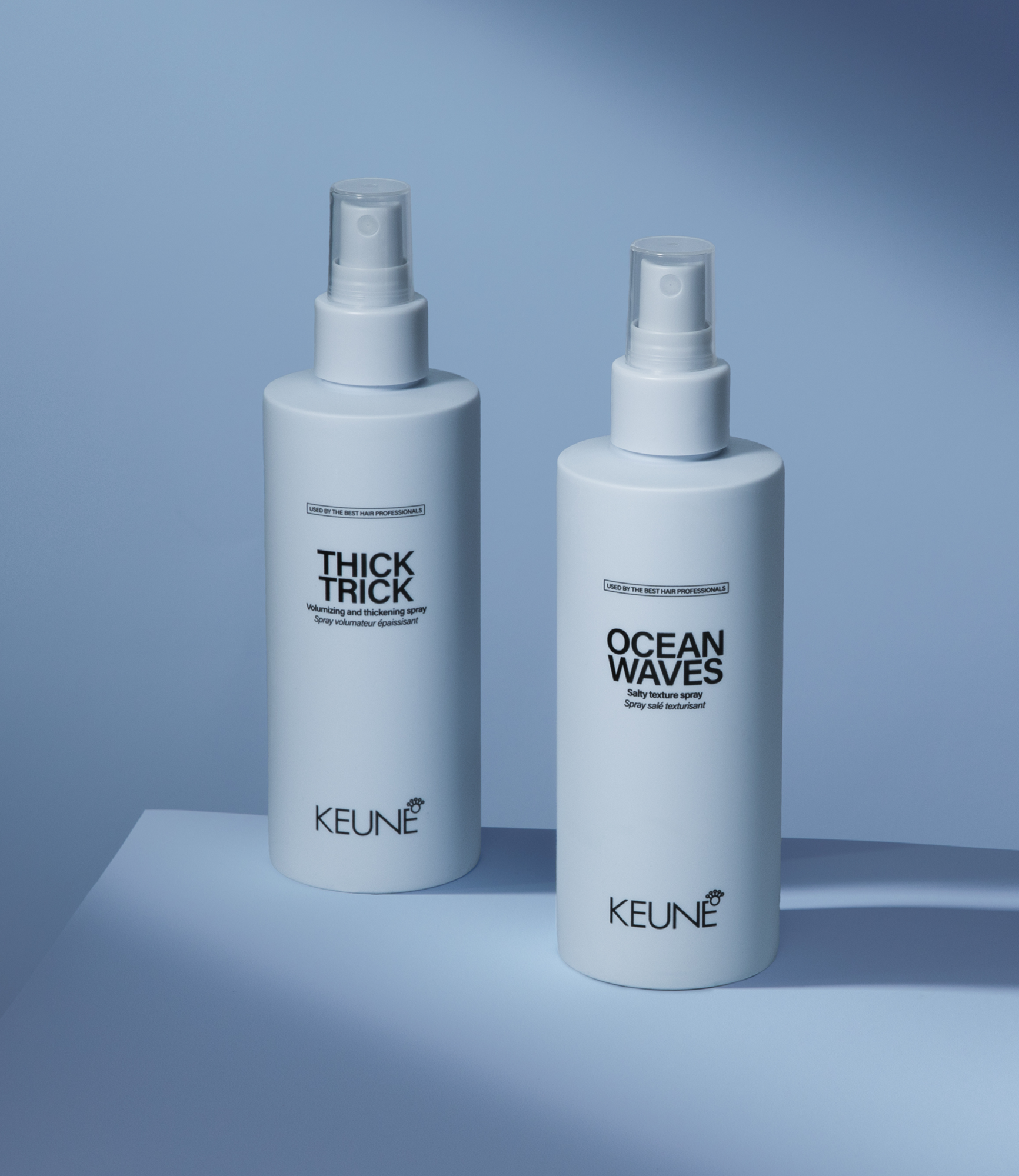 Keune Thick Trick - Spray volumateur et épaississant. Idéal pour cheveux fins, donne du volume des cheveux et offre une protection thermique jusqu'à 230°C.